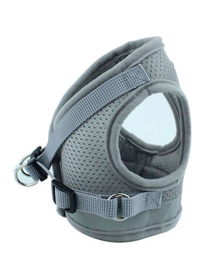 NIBEMINENT Reflective Design Pet Chest Vest Starp Grey XS - Image 2