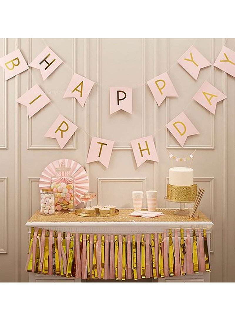 HAPPY BIRTHDAY Banner with 5 pcs Balloons Birthday Party Decoration  - Image 3