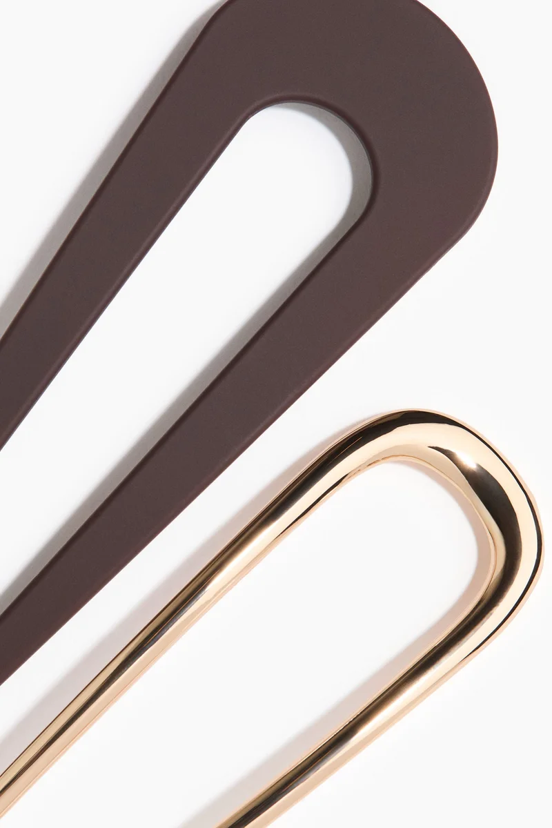 اتش اند ام عبوة من قطعتين من دبابيس الشعر