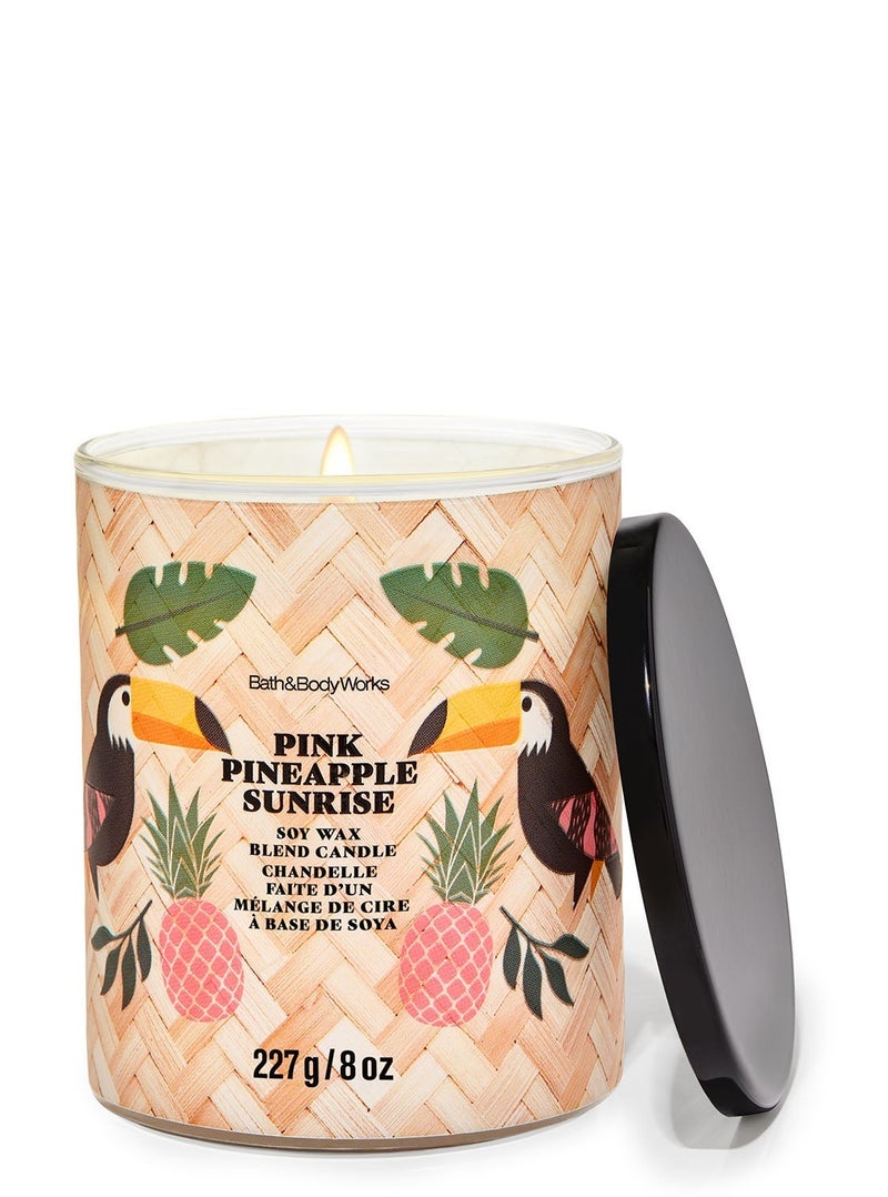 Bath & Body Works Pink Pineapple Sunrise Single Wick Candle