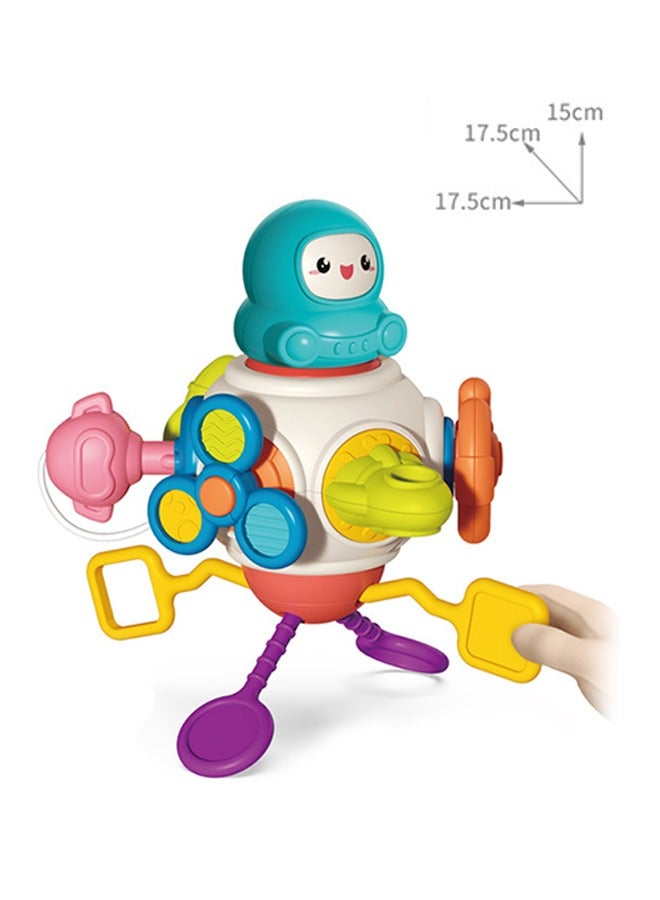 Montessori Busy Cube Sensory Toys for Toddlers 0-2,Learning Stocking Stuffers Educational Busy Activity Cube,Plane Car Travel Toys,First Birthday Gifts for Children Boys Girls - Image 2