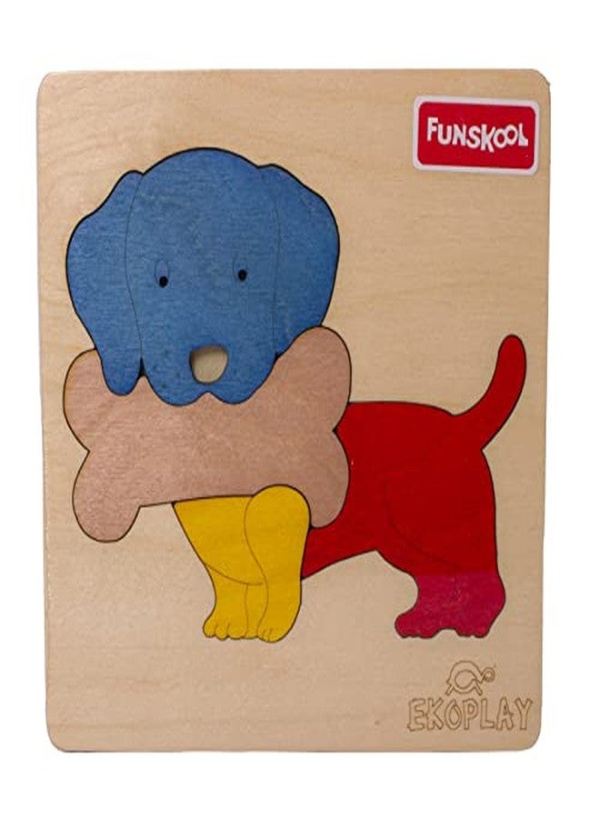 فنسكول لعبة أحجية خشبية للأطفال من فانسكول إيكوبلاي - كلب مع عظمة - Image 2
