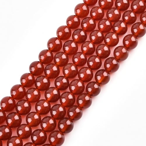 LIFAVOVY 4mm Natural Carnelian Beads Round Gemstone Loose Beads for Jewelry Making (90-95pcs/strand) - Image 5