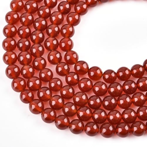 LIFAVOVY 4mm Natural Carnelian Beads Round Gemstone Loose Beads for Jewelry Making (90-95pcs/strand) - Image 2