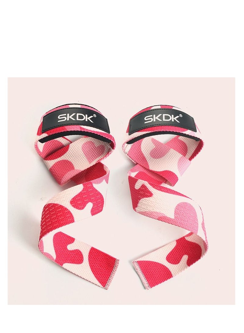 SKDK Lifting Straps Deadlift Gym Wrist Weightlifting With Neoprene Cushioned Padded And Anti-Skid Silicone For Weightlifting Bodybuilding Xfit Strength Training - Image 1