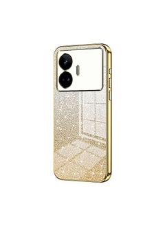 HuHa Case Cover For Realme GT Neo 5 SE Gradient Glitter Powder Electroplated Phone Case Gold 