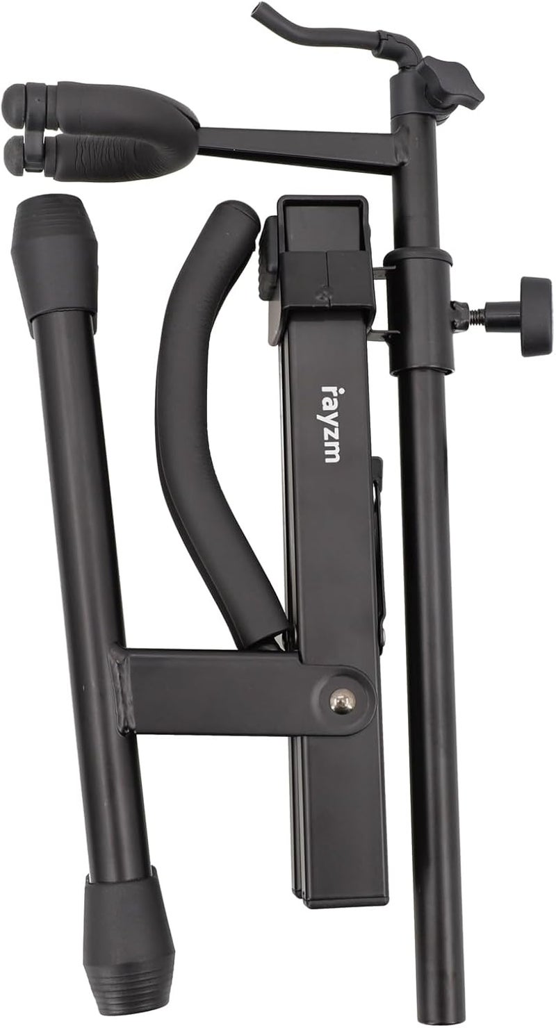 Rayzm Violin Stand with Bow Holder, Adjustable Portable Folding Tripod Metal Stand for Violin/Ukulele/Mandolin, Easy Installation - Image 5
