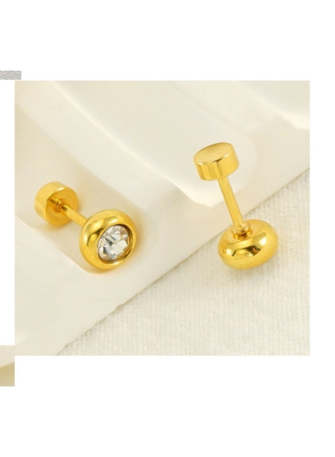 LATEEN 18K Gold Plated Women Earring Stainless Steel Earring For Women And Girls - Image 1