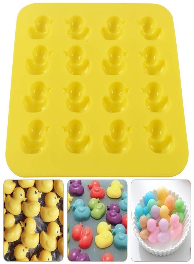 Newk Duck Chocolate Silicone Mold, 4 Packs 16- Cavity Non-Stick Food Grade Silicone Molds for Ice Cube, Jelly, Fondant, Hard Candy - Image 3