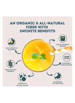 WELLBEING NUTRITION Wellbeing Nutrition Daily Fiber Organic Plant Based Prebiotic Digestive Fiber from Nuts, Seeds, Grains & Legumes Pina Colada Flavor- 30 Servings  - Image 2
