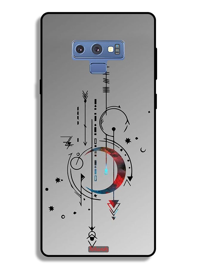 Tolwak Samsung Galaxy Note 9 Protective Case Cover Moon And Arrows Art Pattern - Image 2