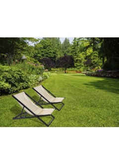 PRAMUKH FASHION PRAMUKH FASHION Light Zero Gravity Chair Portable Adjustable Back Garden Camping Chair Folding Lounge Chairs for Pool Area Adjustable Sun Lounger for Beach  - Image 2