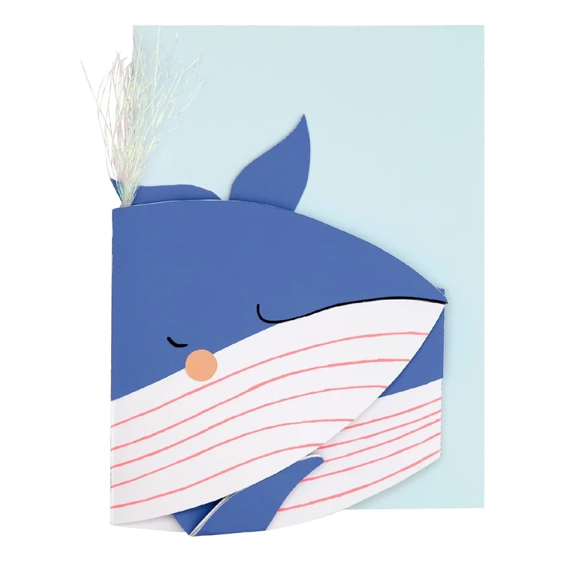Meri Meri Whale Stand-Up Birthday Card