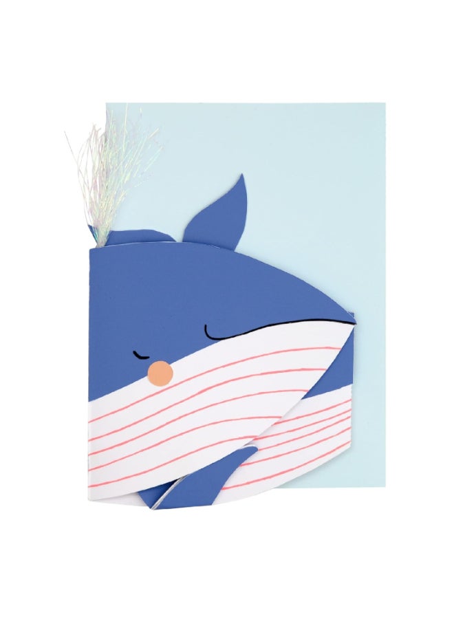 Meri Meri Whale Stand-Up Birthday Card - Image 2