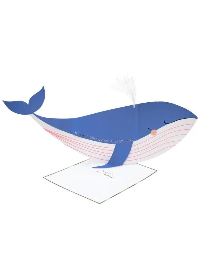 Meri Meri Whale Stand-Up Card
