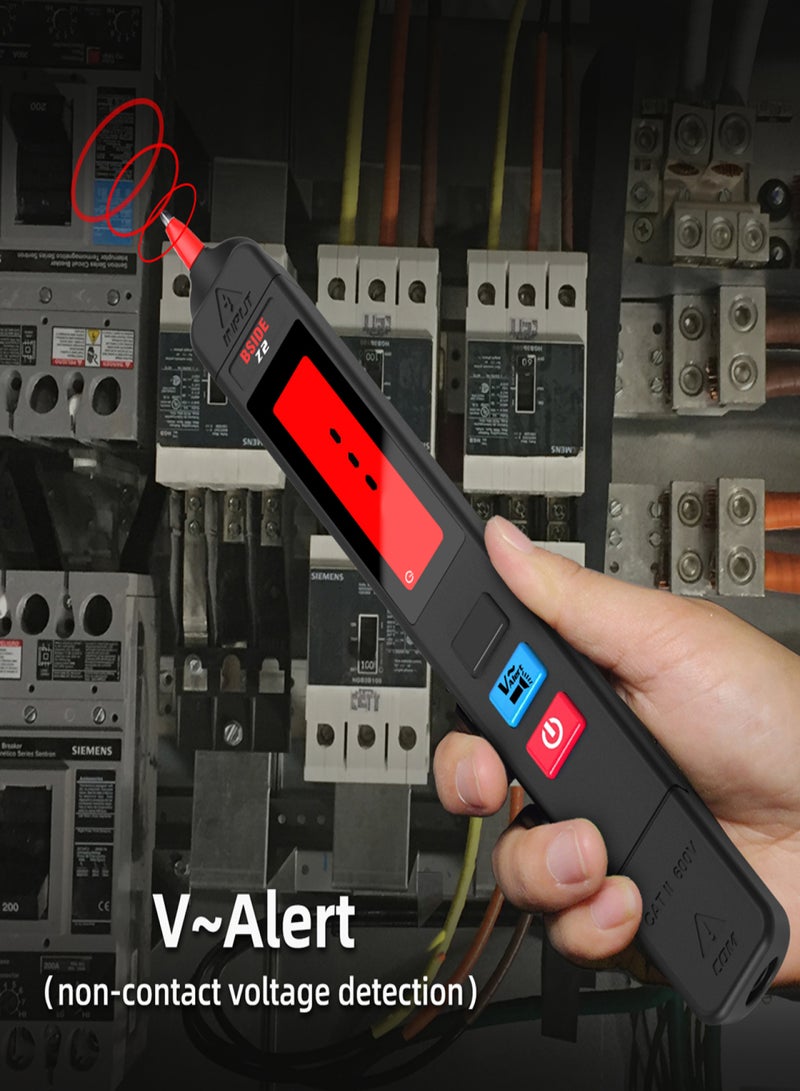 BSIDE Digital AC Voltage Tester Leakage Detector Electric Leakage Detect Pen 0-300V Non-contact Circuit Continuity Test Pen Live Wire Check with Backlight Display - Image 3
