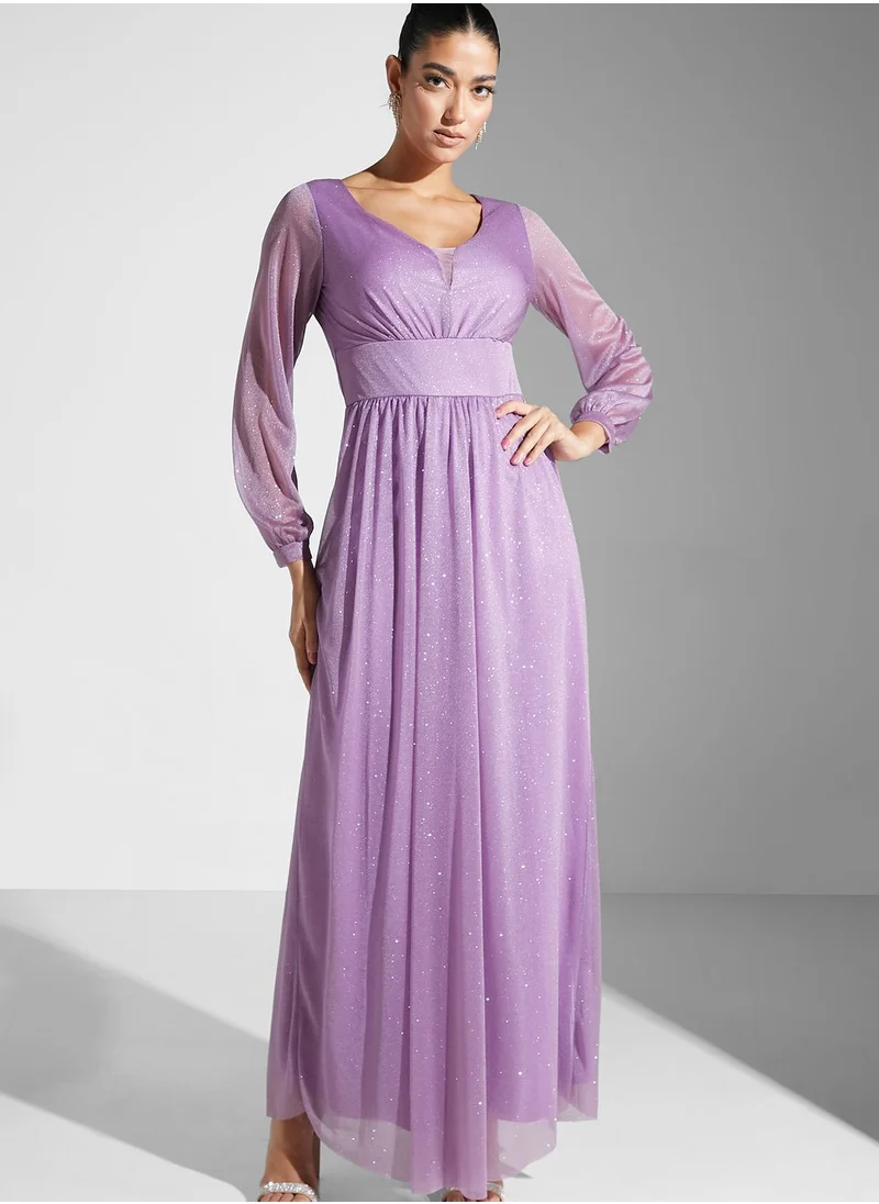 Khizana Shimmer A-Line Dress