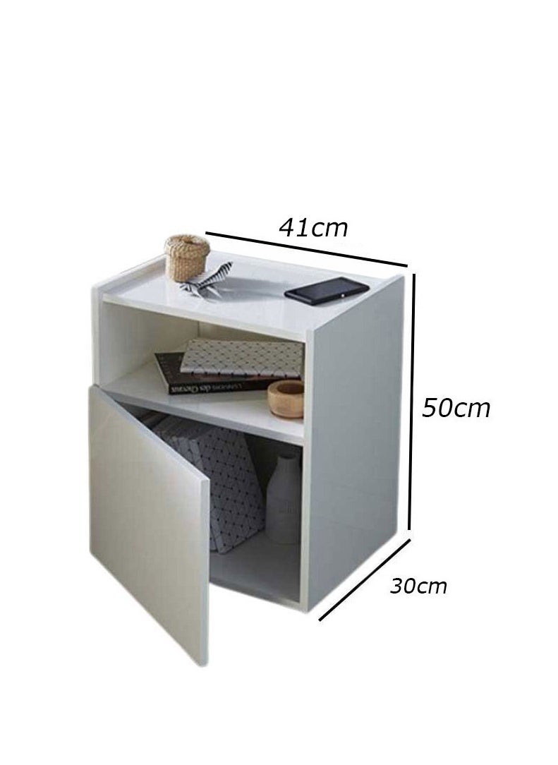 Generic - Modern bedside table - height 50 cm - width 41 cm - depth 30 cm, from Furniture Store. - Image 1