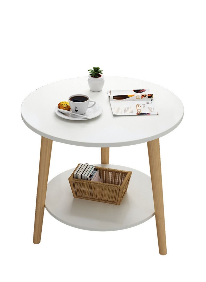 Modern 2 Tier Round Wood Coffee Table For Living Room Coffee Bar Easy Assembly - pzsku/Z88D131FE33D49F784E36Z/45/_/1670470989/9651273b-b088-488d-93de-a7e80f694255