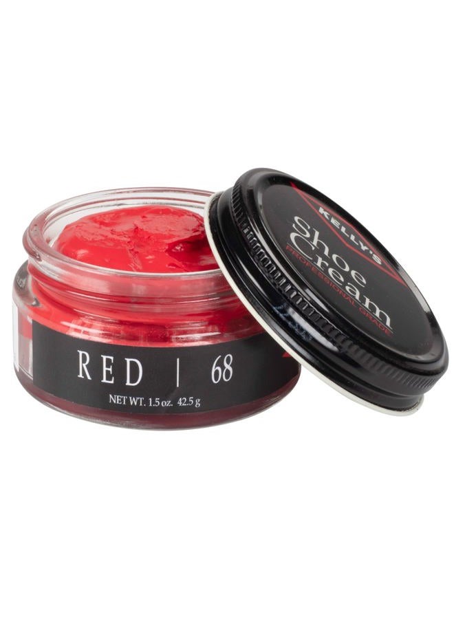 KELLYS Red Shoe Polish 1.5 oz - Professional Leather Shoe Cream - Image 1
