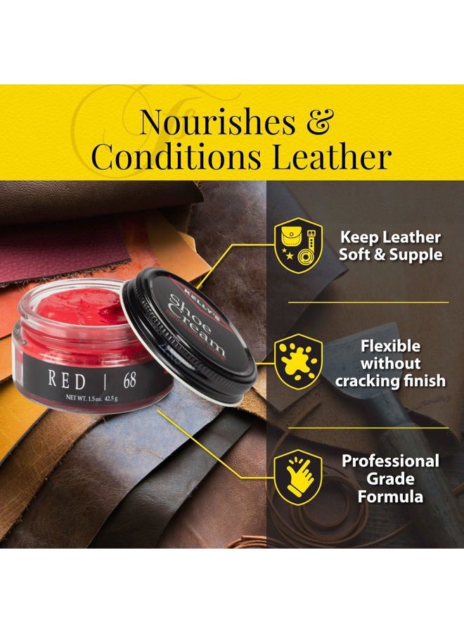 KELLYS Red Shoe Polish 1.5 oz - Professional Leather Shoe Cream - Image 5