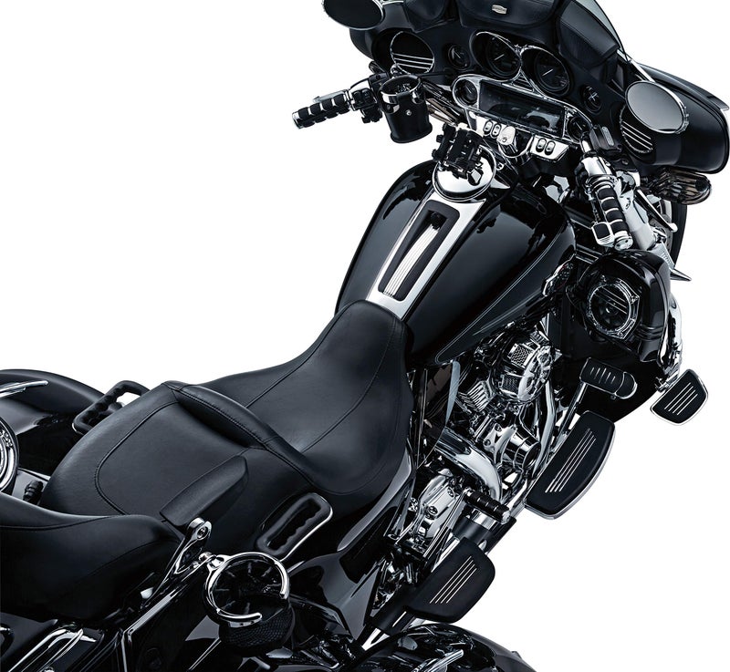 Kuryakyn 6343 Premium ISO Handlebar Grips with Contoured Throttle Boss for Electronic Throttle Control: 2008-19 Harley-Davidson Motorcycles, Chrome, 1 Pair - Image 2