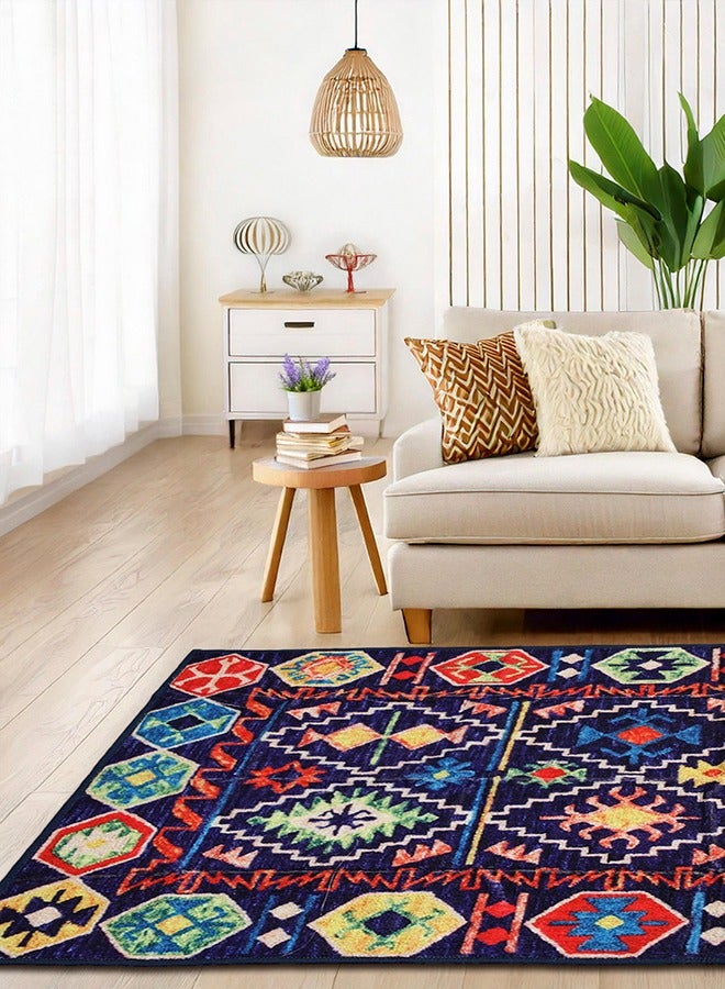 Status Contract Abstract Persian Carpet, Polyester, 152 X 213 Cm - Image 1