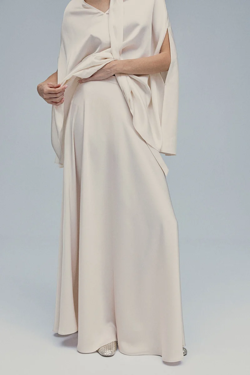 H&M Circular satin maxi skirt