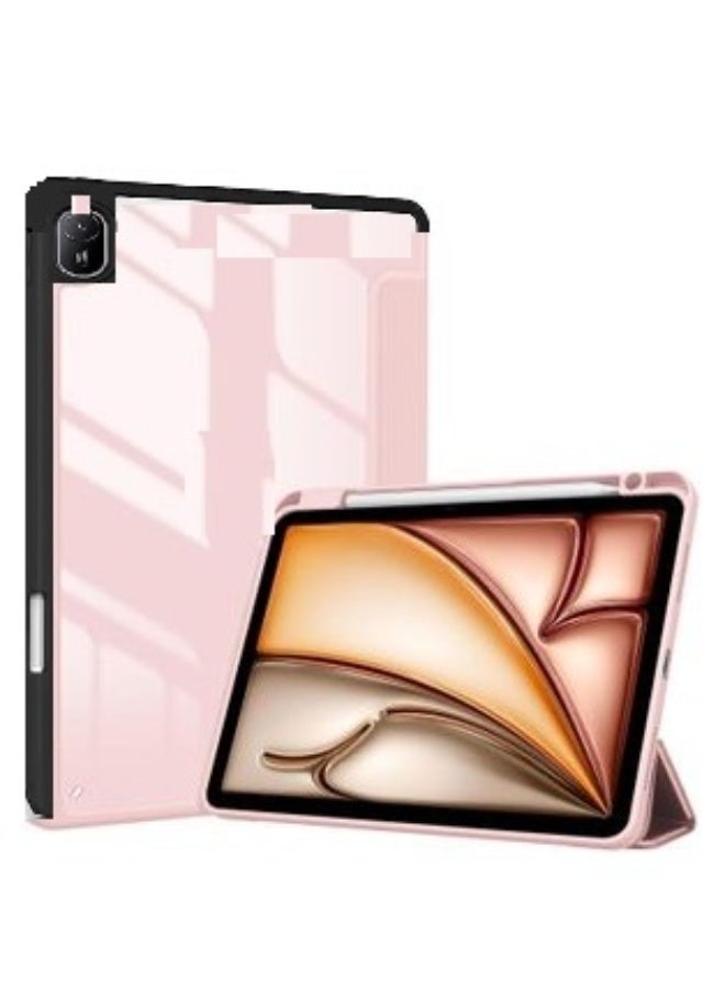 إيفو غطاء متوافق مع هواوي ميت باد 11.5 إس (2024)/11.5 (2025/2023)/إير 11.5، مزود بحامل قلم، غطاء TPU نحيف مقاوم للصدمات مع غطاء خلفي شفاف واقٍ هواوي ميت باد 11.5 إس - (وردى) - Image 2