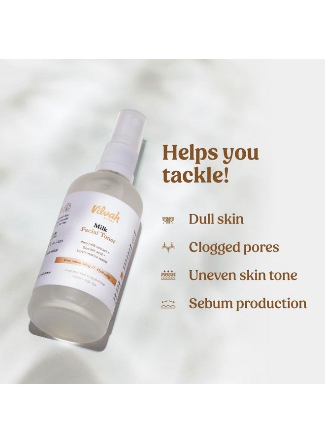 فيلاه ستور يعمل تونر الحليب للوجه على تقليل المسام وترطيب البشرة وتوازنها واستعادة مستويات الحموضة للبشرة لجميع أنواع البشرة 100 مل (عبوة من قطعة واحدة) - Image 3