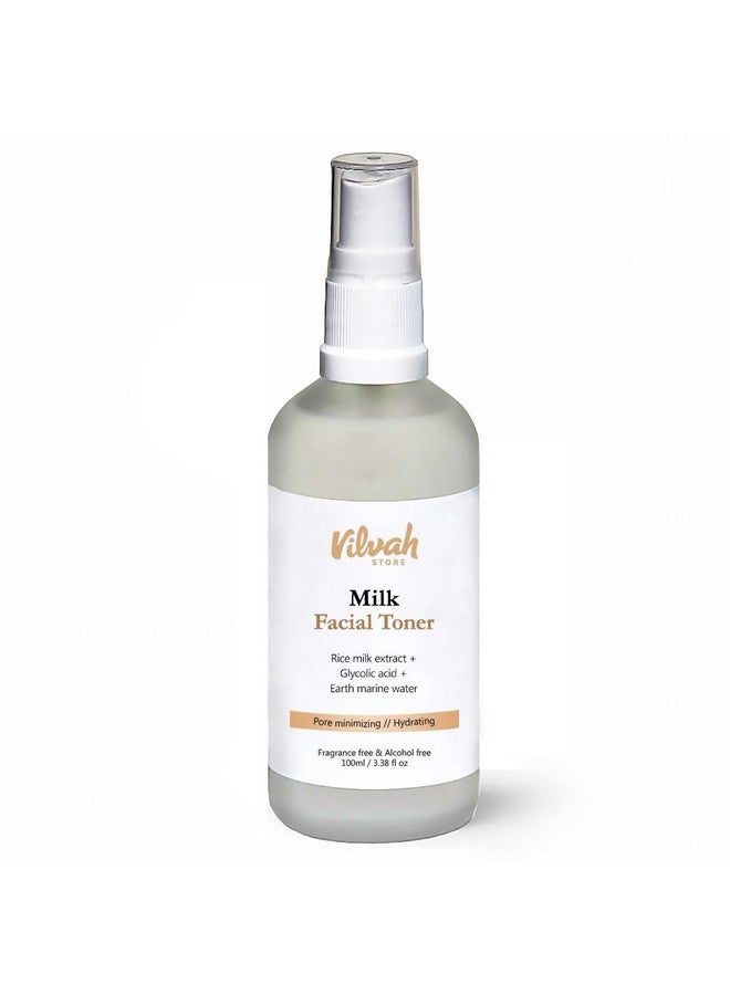 فيلاه ستور يعمل تونر الحليب للوجه على تقليل المسام وترطيب البشرة وتوازنها واستعادة مستويات الحموضة للبشرة لجميع أنواع البشرة 100 مل (عبوة من قطعة واحدة) - Image 1