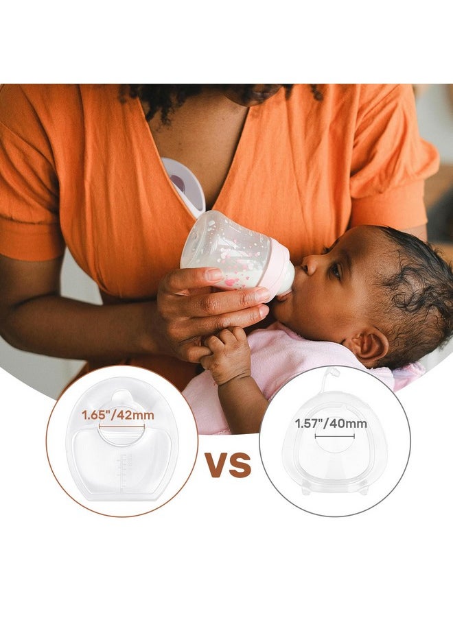 NCVI Silicone Breast Milk Collector Catcher, Let Down Manual Breastmilk Saver Collection Cup For Leaking Milk, Wearable Nursing Cups Bpa Free, Invisible Slim Design For Regular Bra, 2.3Oz/70Mlx1 Count  - Image 2
