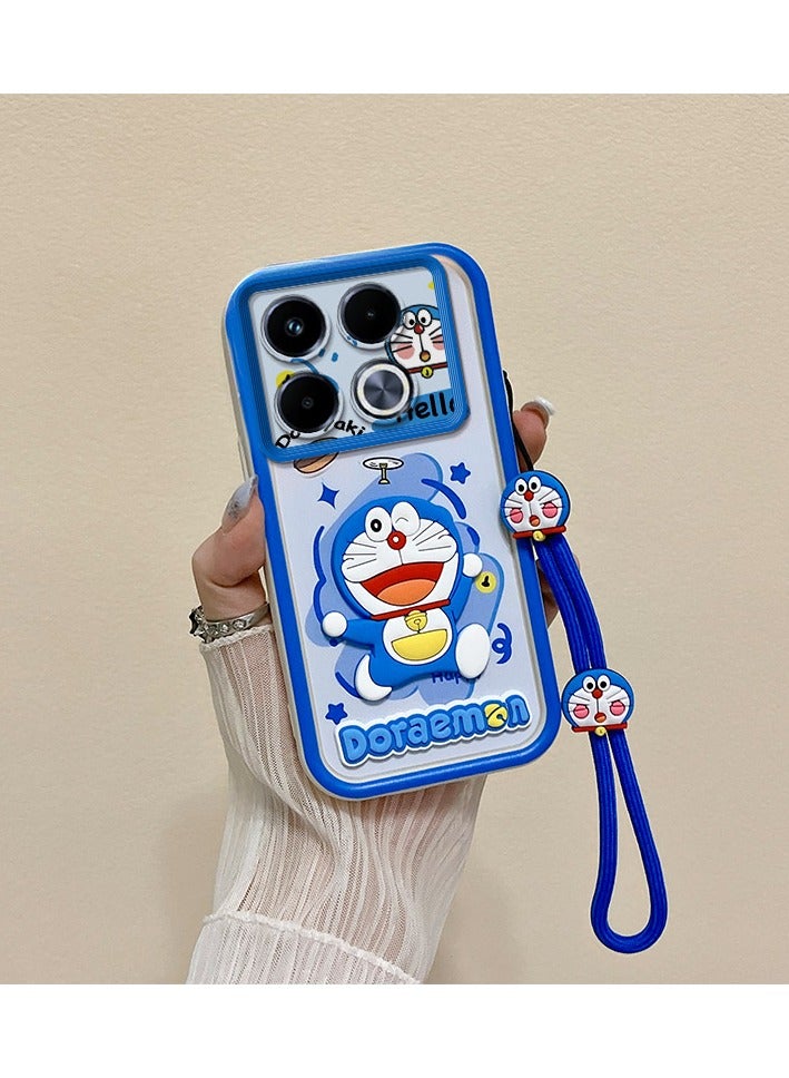 general Doraemon Case Compatible with Infinix 40 Flexible TPU Silicone Case Bumper with Reinforced Shock Absorption Protective Cover - Image 2