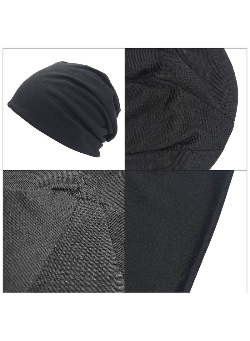 2 قطعة قبعة ترهل قبعة صغيرة للرجال والنساء قبعة جمجمة قابلة للتمدد - Image 3