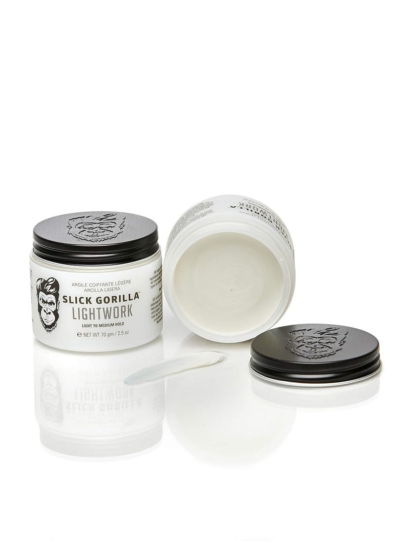 Slick Gorilla Slick Gorilla Lightwork Hair Styling Clay 2.5 oz  - Image 2