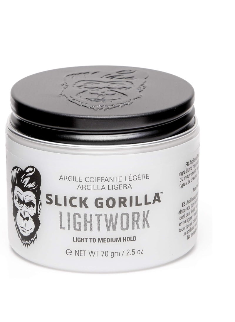 Slick Gorilla Slick Gorilla Lightwork Hair Styling Clay 2.5 oz  - Image 4