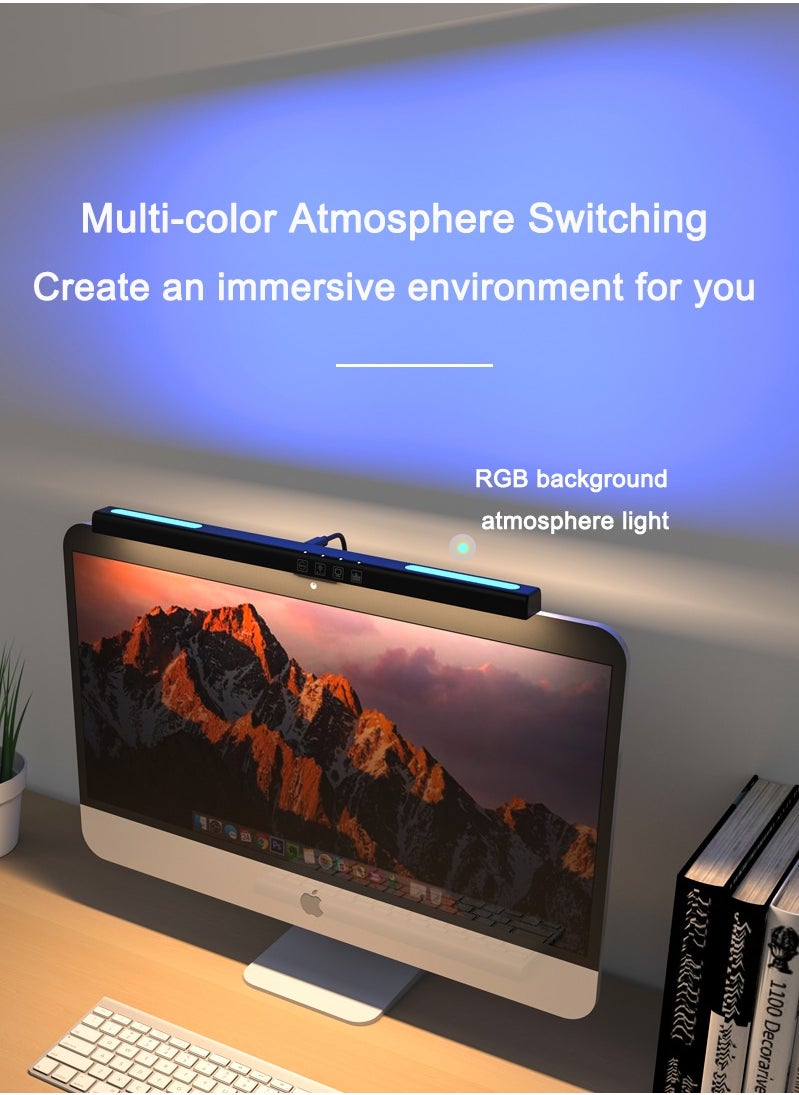 Sharpdo - Computer Screen Light Bar with RGB Color Ambient Lighting , USB Powered Screen Light for Gaming/Home/Office - Image 1