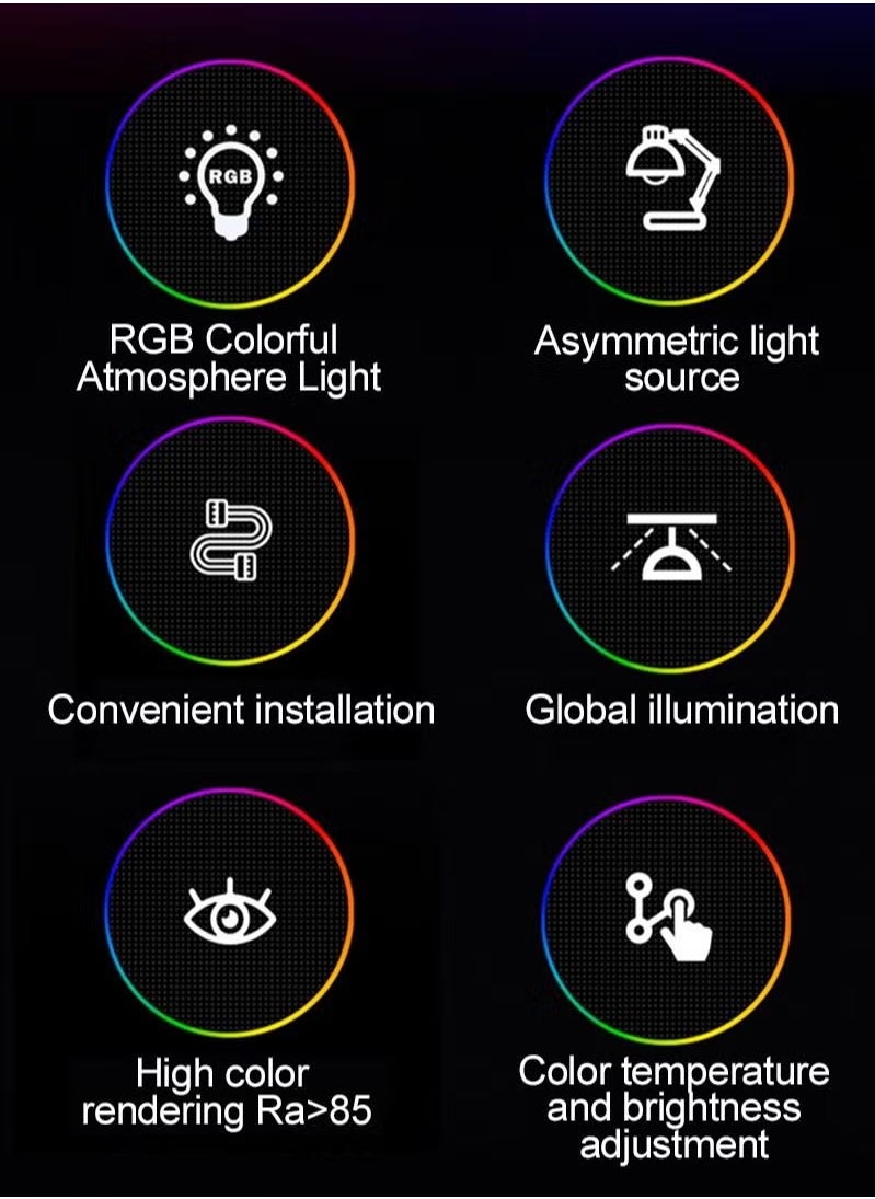 Sharpdo - Computer Screen Light Bar with RGB Color Ambient Lighting , USB Powered Screen Light for Gaming/Home/Office - Image 1