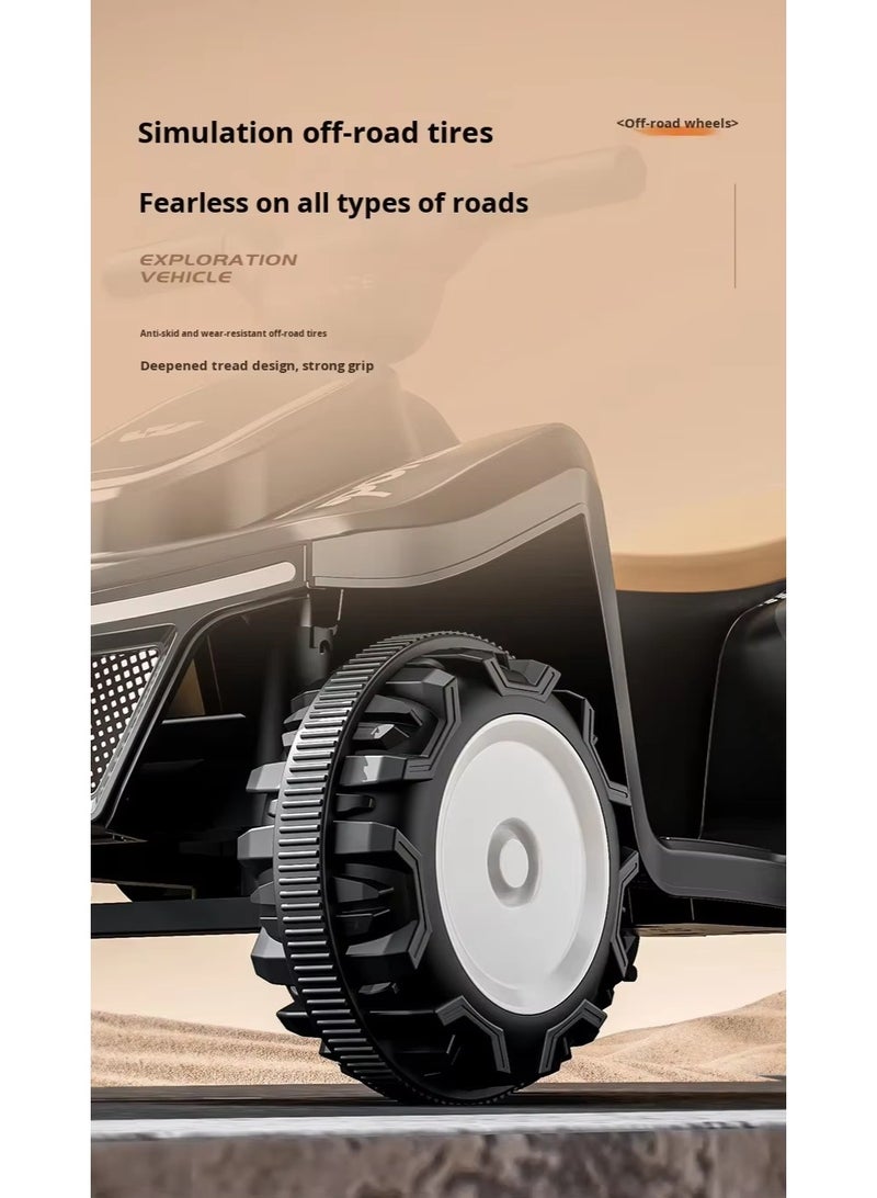 Children's electric four-wheeled beach buggy, ride-on, rechargeable, children's vehicle with lights and music. - Image 2