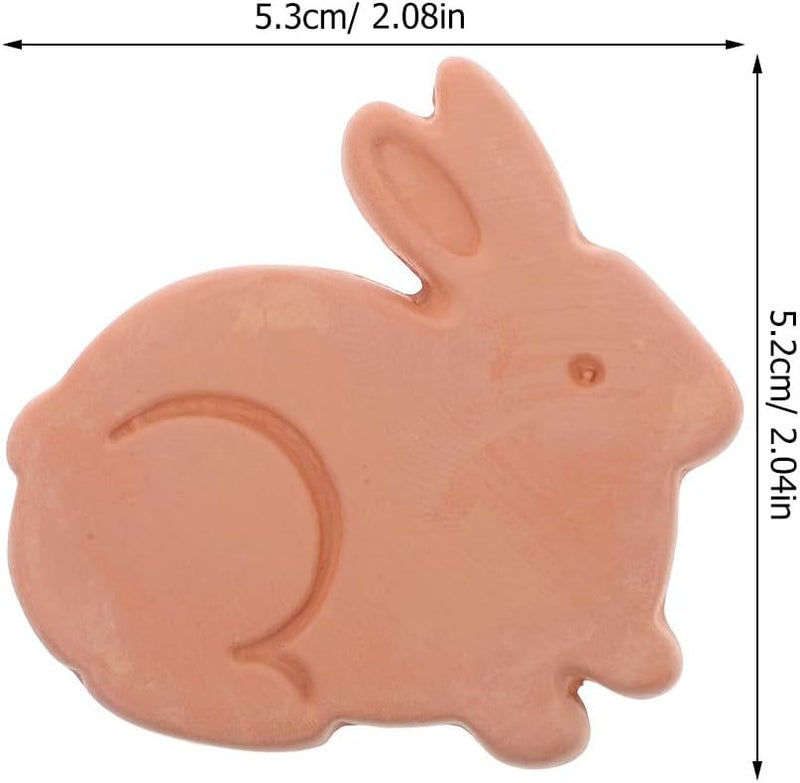 Terracotta Bread Warmer Stone Rabbit Shaped Basket For Sourdough Pastry Storage - Image 2