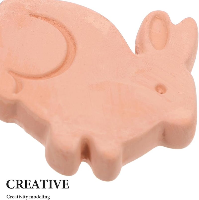 Terracotta Bread Warmer Stone Rabbit Shaped Basket For Sourdough Pastry Storage - Image 3