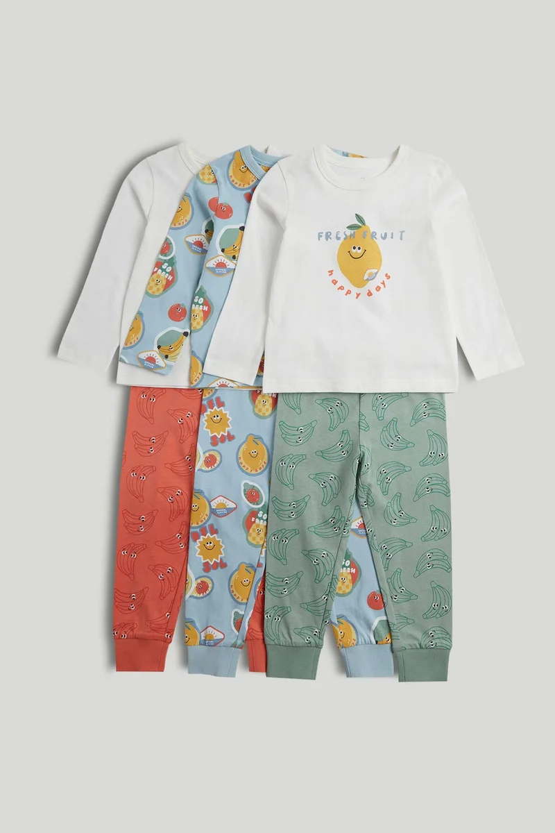 mothercare 3 Pack Fruit Pyjamas