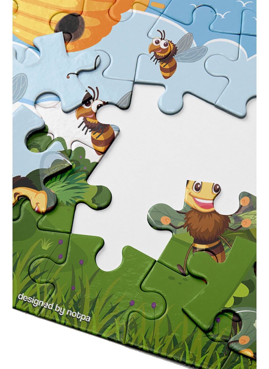KutuTR Notpa Educational and Tutorial Wooden Colorful Puzzle Set of 4 for Children 1  - Image 5