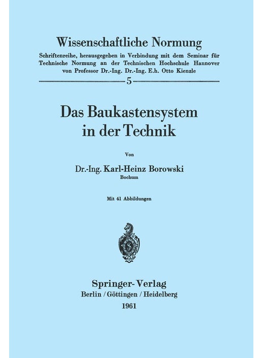 Das Baukastensystem in der Technik
