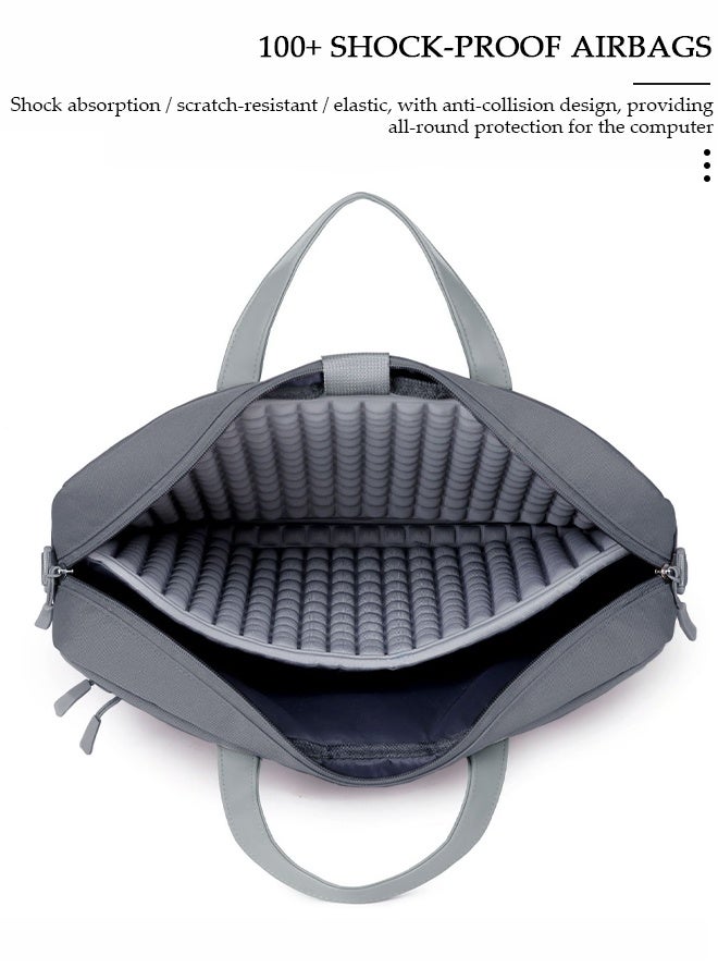 DUNISO 15.6 Inch Laptop Bag Lightweight Computer Bag Travel Business Handbag Briefcase Water Resistance Shoulder Messenger Bag for Men and Women Work Office - Image 4