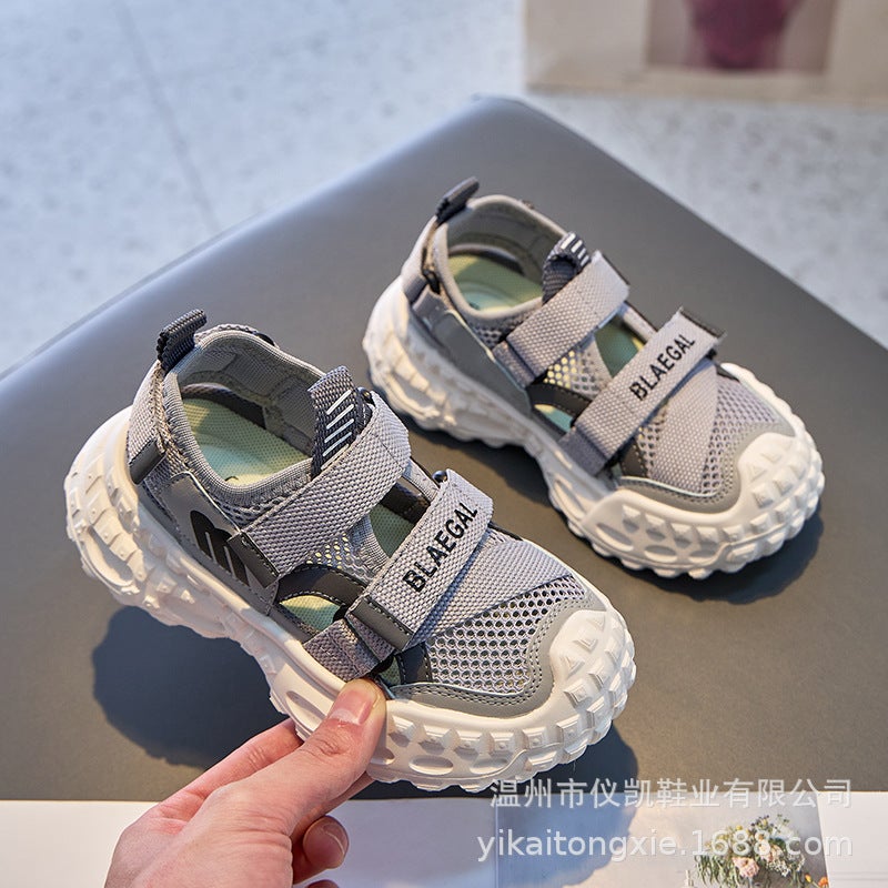 Baotou Breathable Sandals 2025 Children'S Soft Sole Fashion Mesh Shoes Boys And Girls Sports Casual Shoes - Image 1