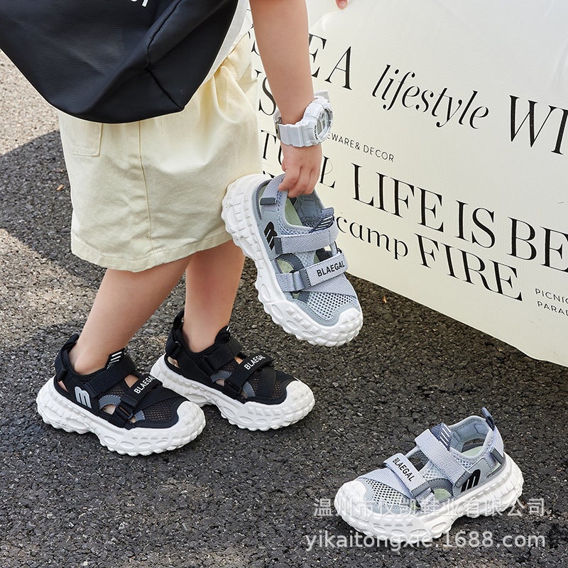 Baotou Breathable Sandals 2025 Children'S Soft Sole Fashion Mesh Shoes Boys And Girls Sports Casual Shoes - Image 5