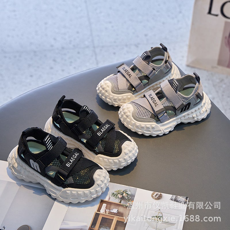 Baotou Breathable Sandals 2025 Children'S Soft Sole Fashion Mesh Shoes Boys And Girls Sports Casual Shoes - Image 2