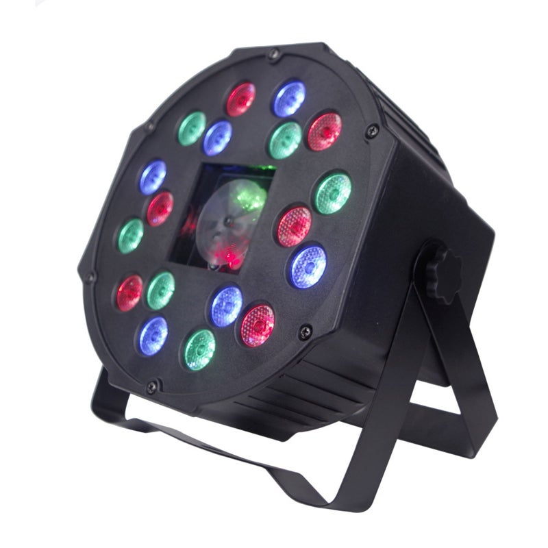 Par Light: 18 High Bright LEDs - Lightweight Portable Design with 4 Flexible Control Modes for Disco Club DJ Show Party Wedding Wall Wash - Image 1