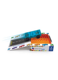 MAGNA-TILES Cars 2 Piece Expansion Set, Blue And Orange, Original 3d Magnetic Building Tiles, For Kids Ages 3+  - Image 3